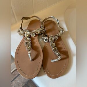 Anna Metallic Gold Sandals